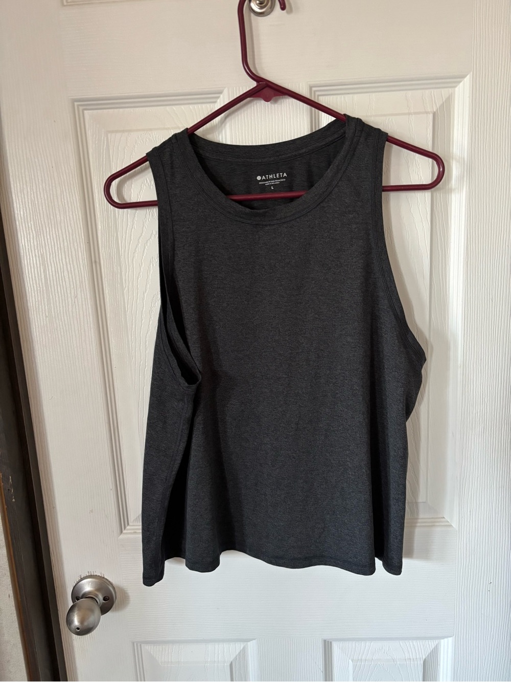 Athleta Dark Charcoal Relaxed Muscle Tank